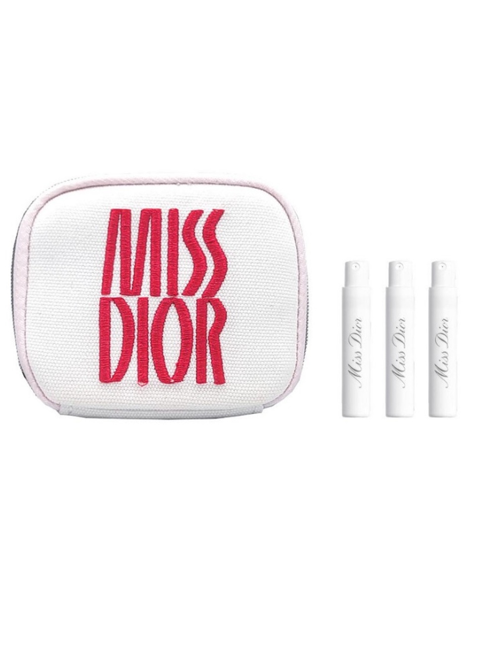 Dior Pouch + Miss Dior Mini Fragrance Trio Gift Set NIB